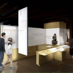 Fitting-out of a display area for medieval architects’ drawings in the Cathedral Workshop Museum. Design : Ballast architects ; Display: N. Moutinho.