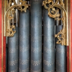 Restoration of the gilding on the organ in the nave (14th. century).